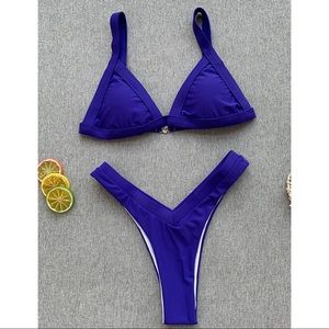 Brand new purple two piece bathing suit